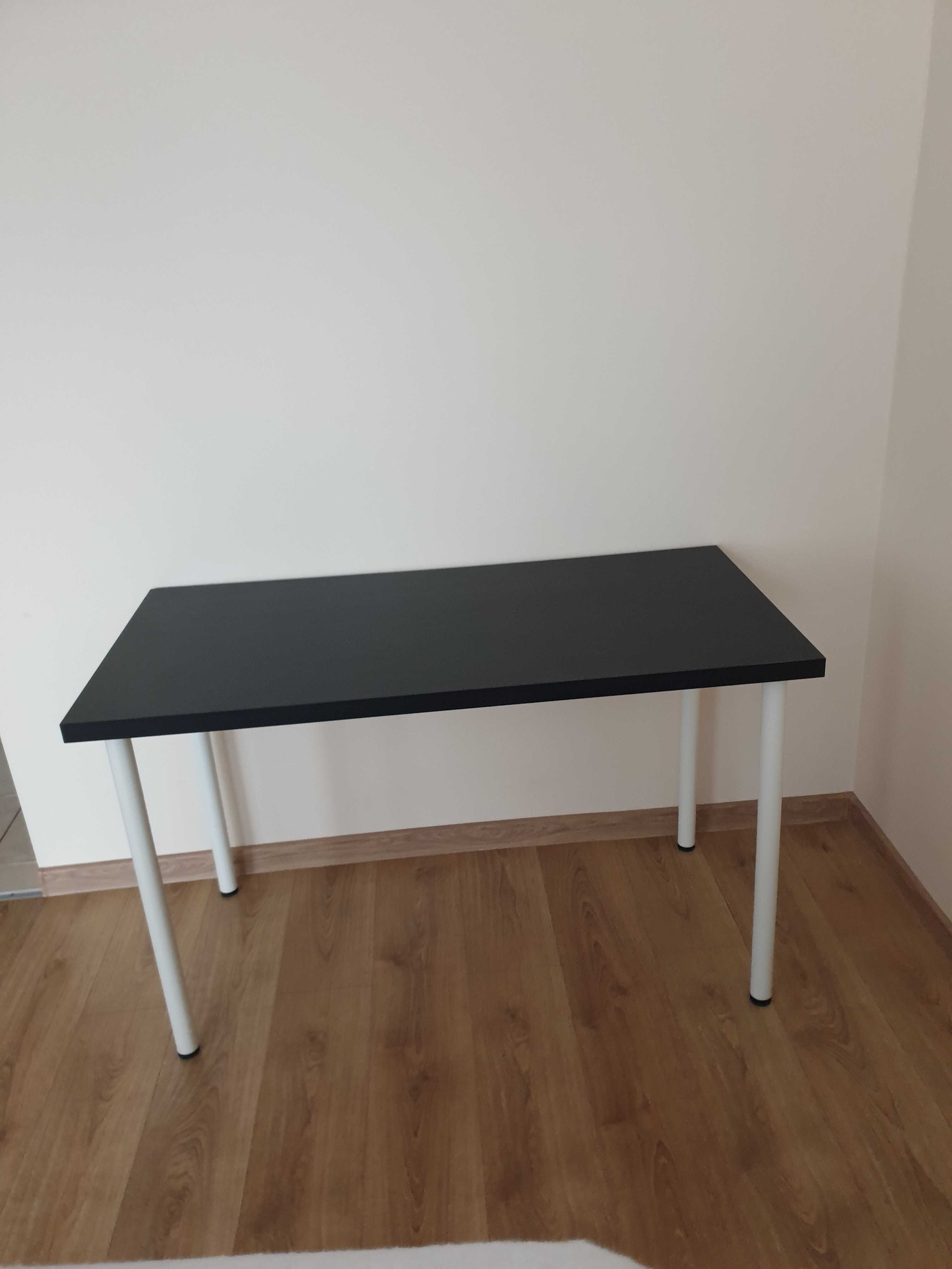 Blat 120cmx60cm IKEA linnmon czarny prostokatny