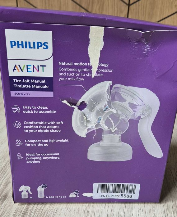 Philips Avent Manual SCD430/60 laktator ręczny + akcesoria