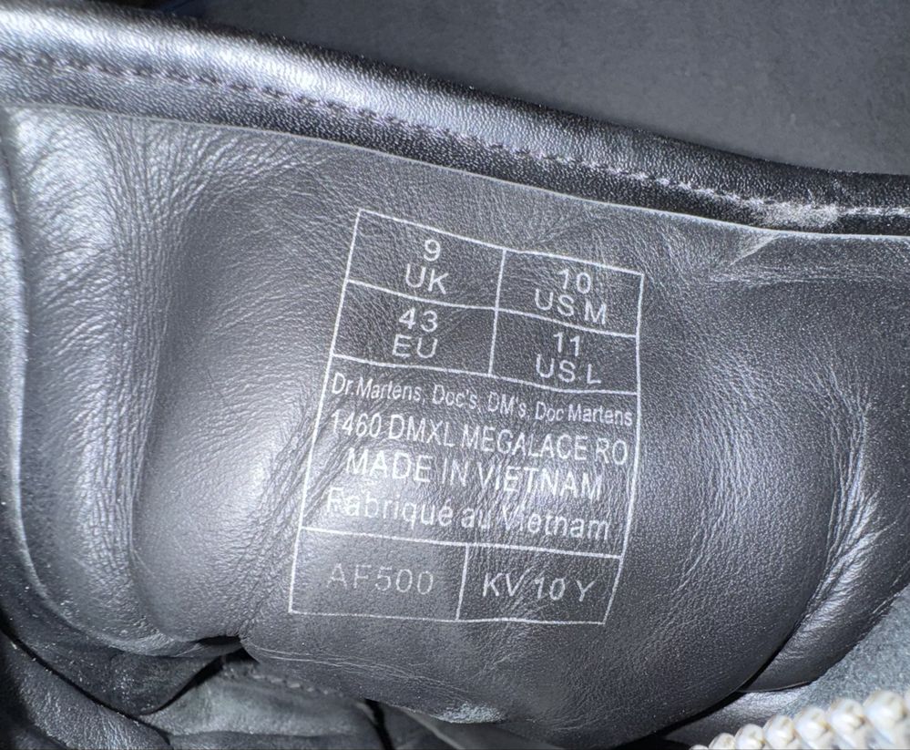 Rick Owens DRKSHDW X Dr. Martens 1460 DMXL MEGA LACE BOOT