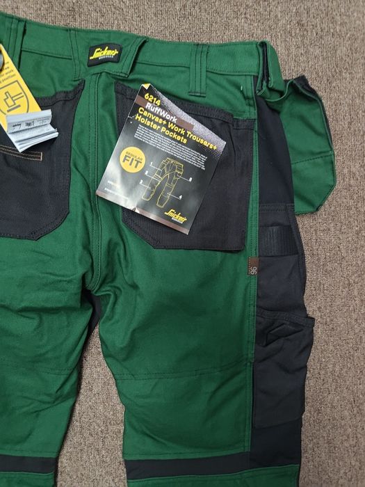 6214 Snickers RuffWork 96 Canvas+ grube spodnie robocze monter instal