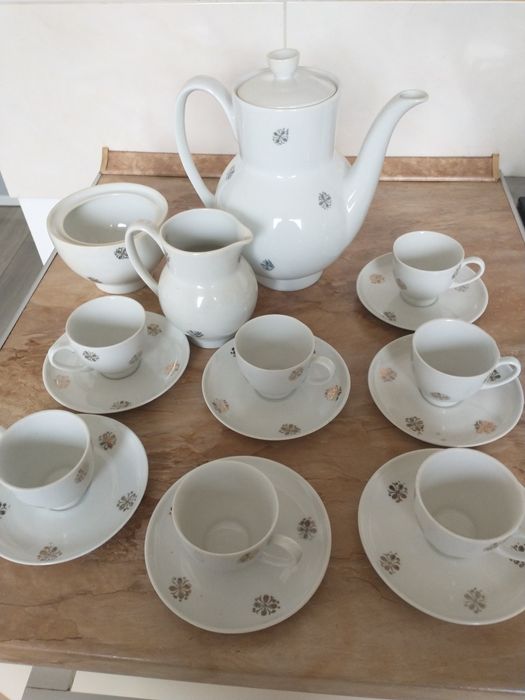 Zestaw kawowy Ćmielów z  PRL-u