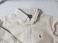 RALPH Lauren śliczna beżowa koszula cztery latka