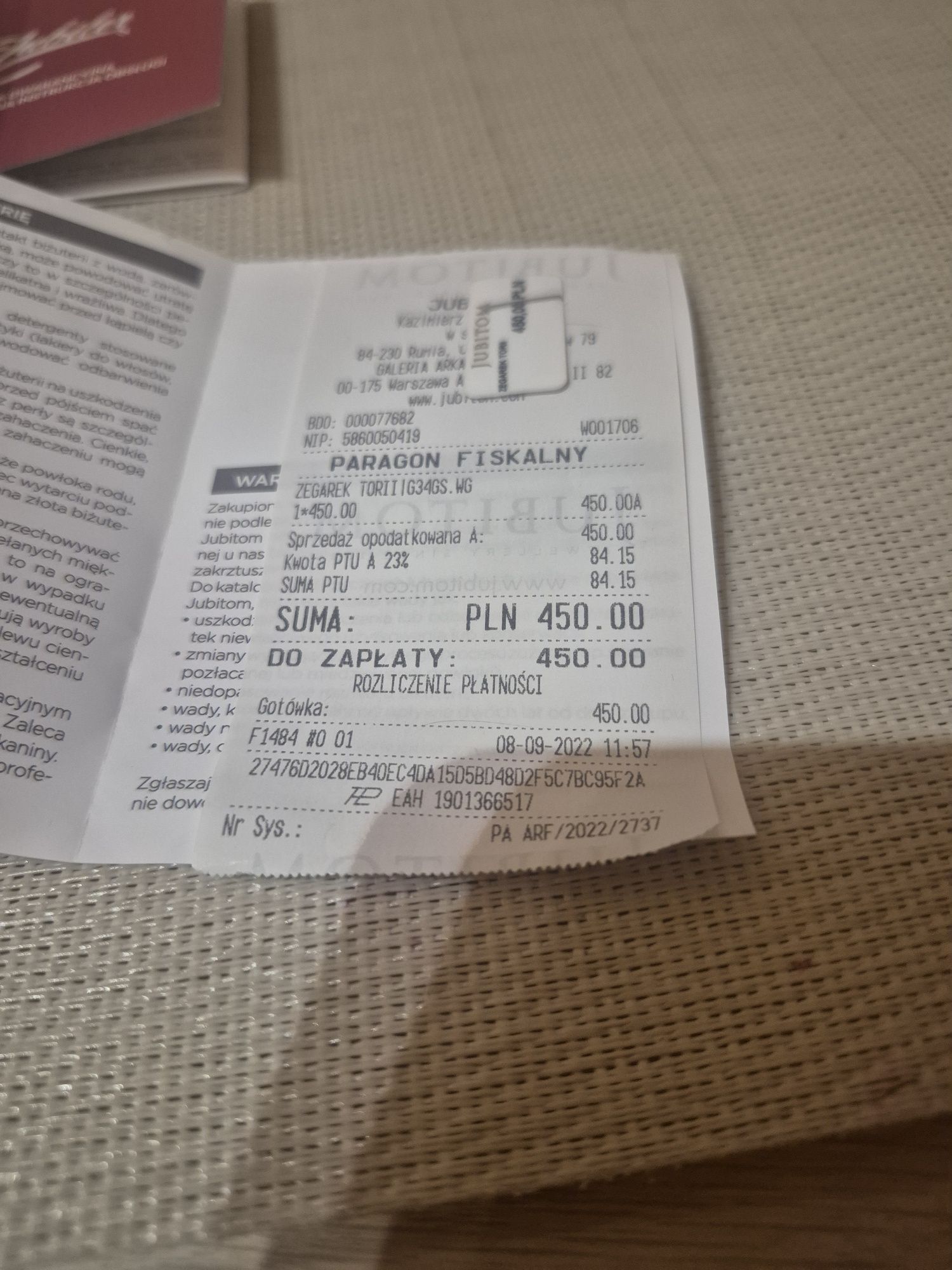 Zegarek damski Torii G34GS.WG zloty