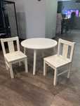 Biały komplet zestaw dziecięcy stolik i krzesła Ikea