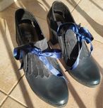 Sapatos de senhora, azul escuro, número 37, novos