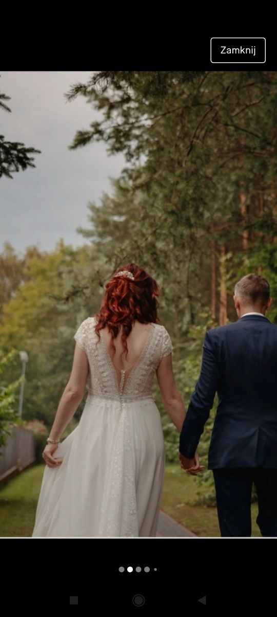 Suknia ślubna boho