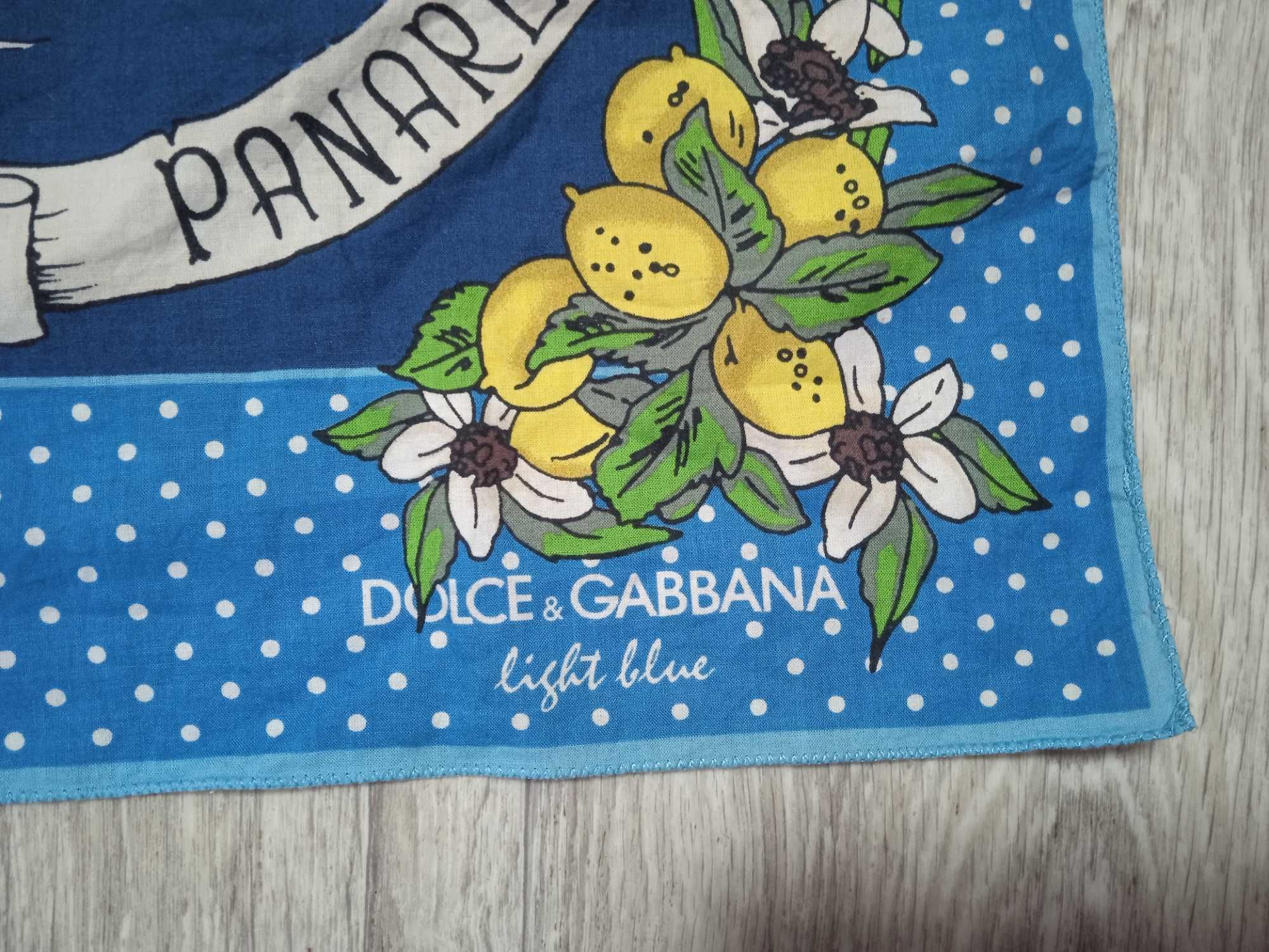 Винтажный платок Dolce & Gabbana Light Blue