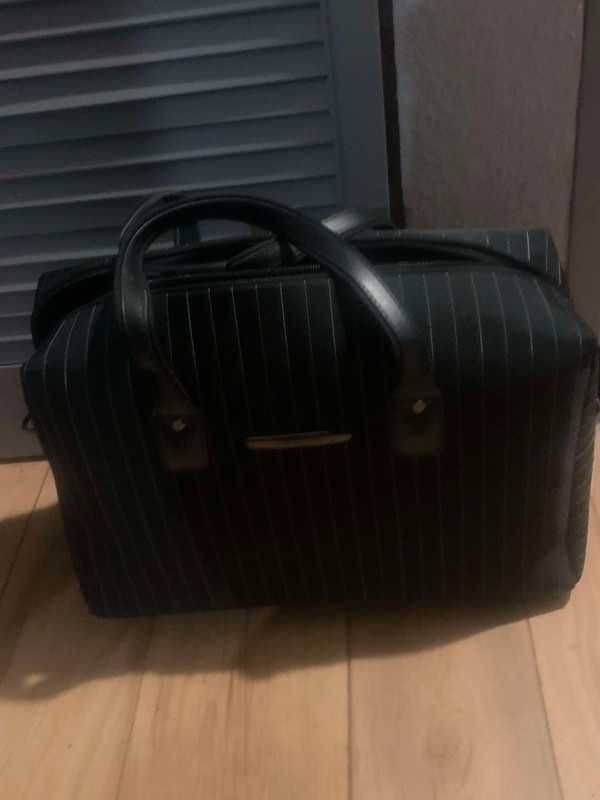 Wittchen torba podróżna kabinowa + kuferek kosmetyczka / usztywniane