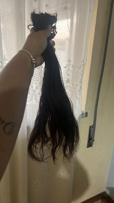 Extensão de Cabelo Brasileiro castanho escuro c/ queratina