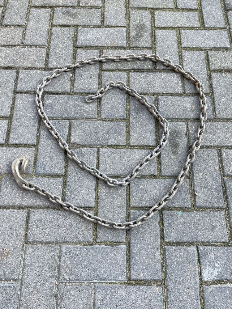 Zawiesie łańcuchowe długość 283 cm z hakiem, łańcuch techniczny