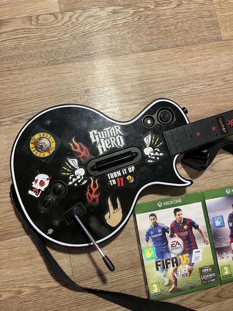 Игровая гитара для приставки x box 360 guitar hero