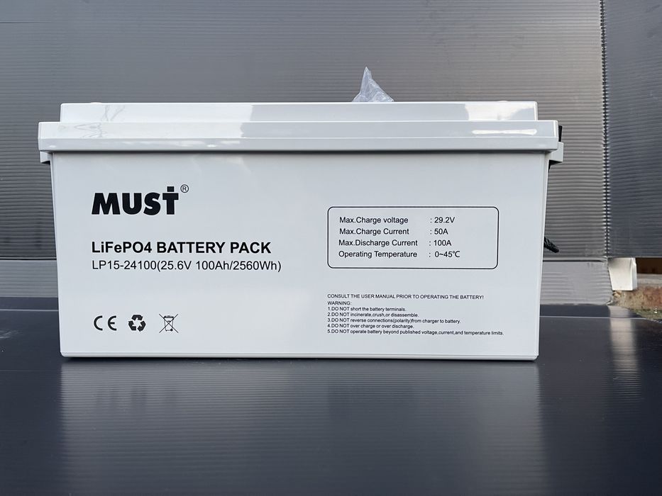 Акумулятор LiFePO4 Must 24в/100A