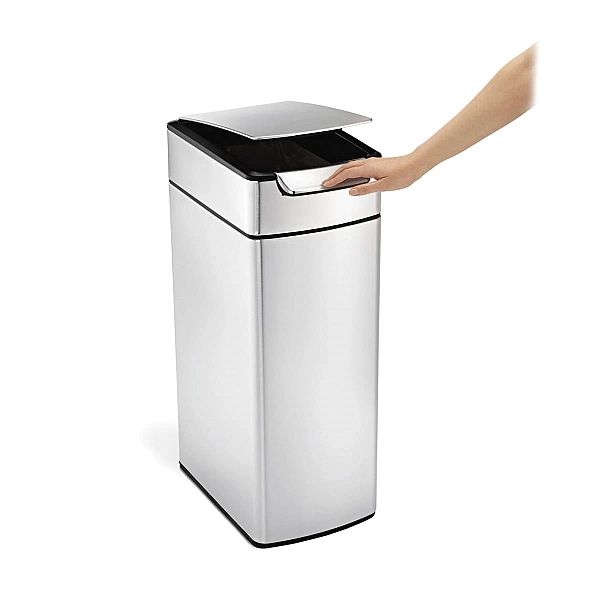 Kosz na śmieci 40l Touch-bar Slim - stal Fpp / simplehuman