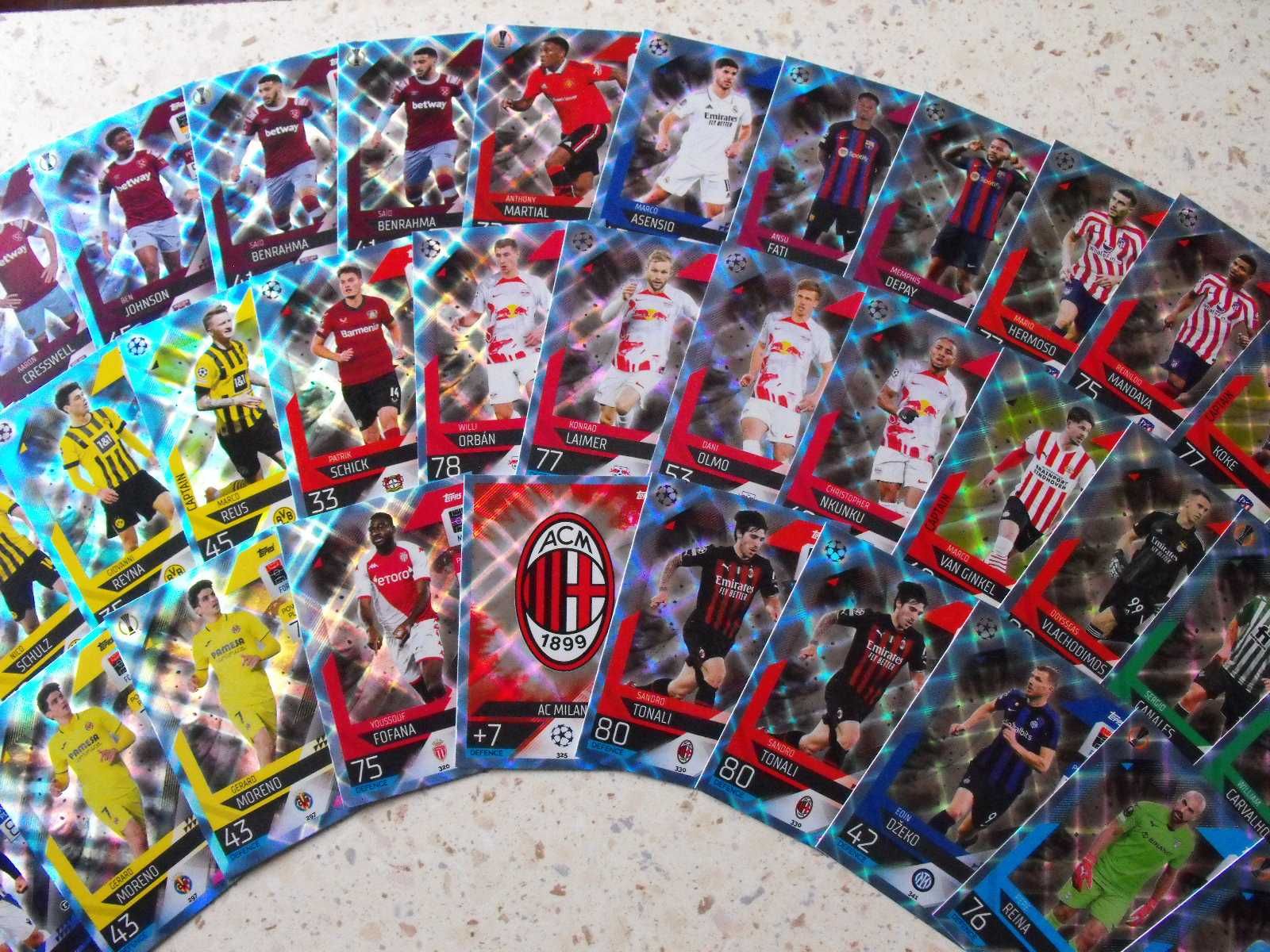 topps Match Attax Champions League 2023, karty CRYSTAL, zamienię