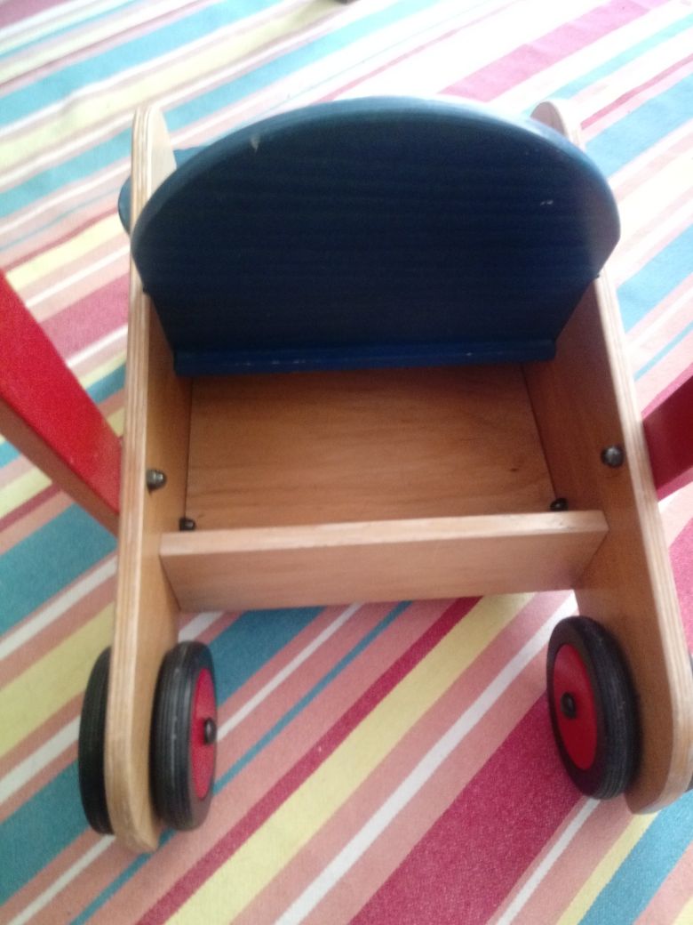 Haba spacerówka wózek dla lalek - drewno - popychacz