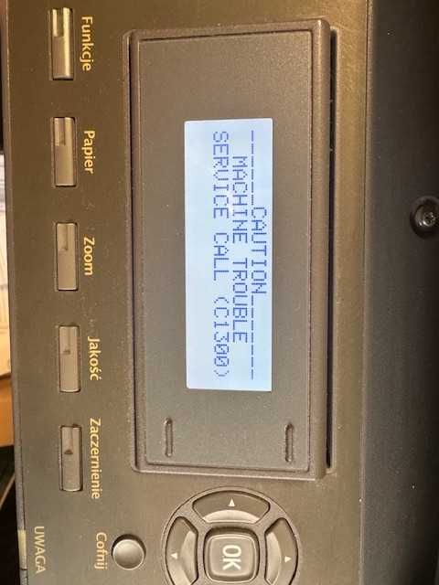 Kserokopiarka Develop ineo 163 USZKODZONY