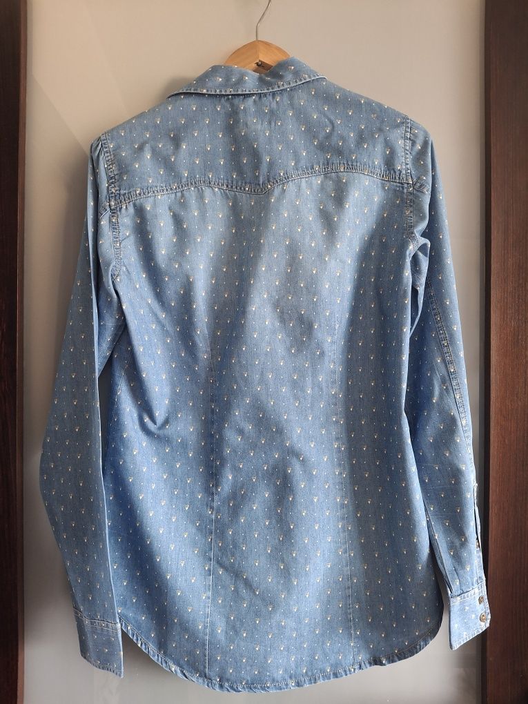 Klasyczna koszula dżinsowa damska Pull&bear M L