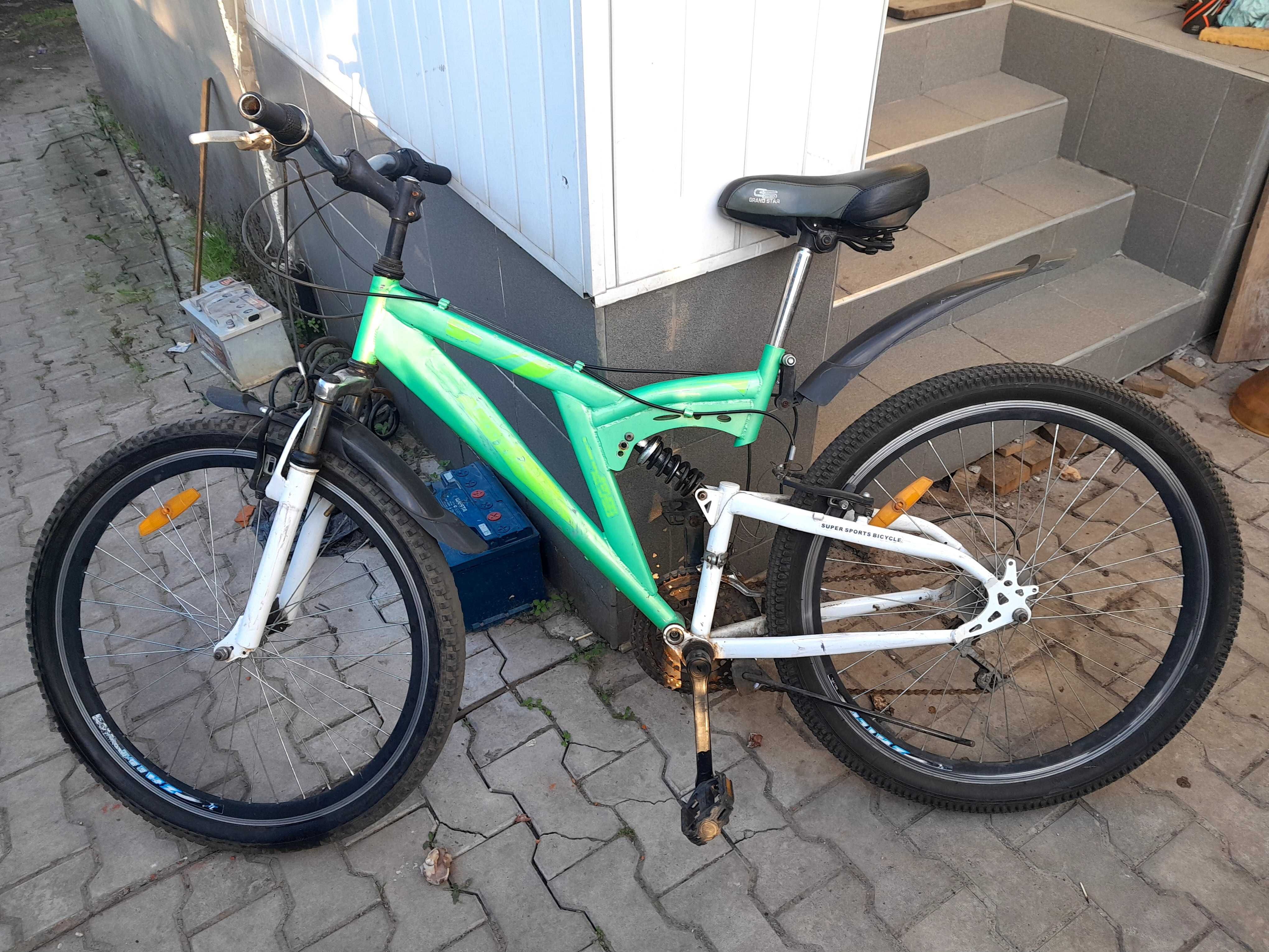Велосипед зелений б/в