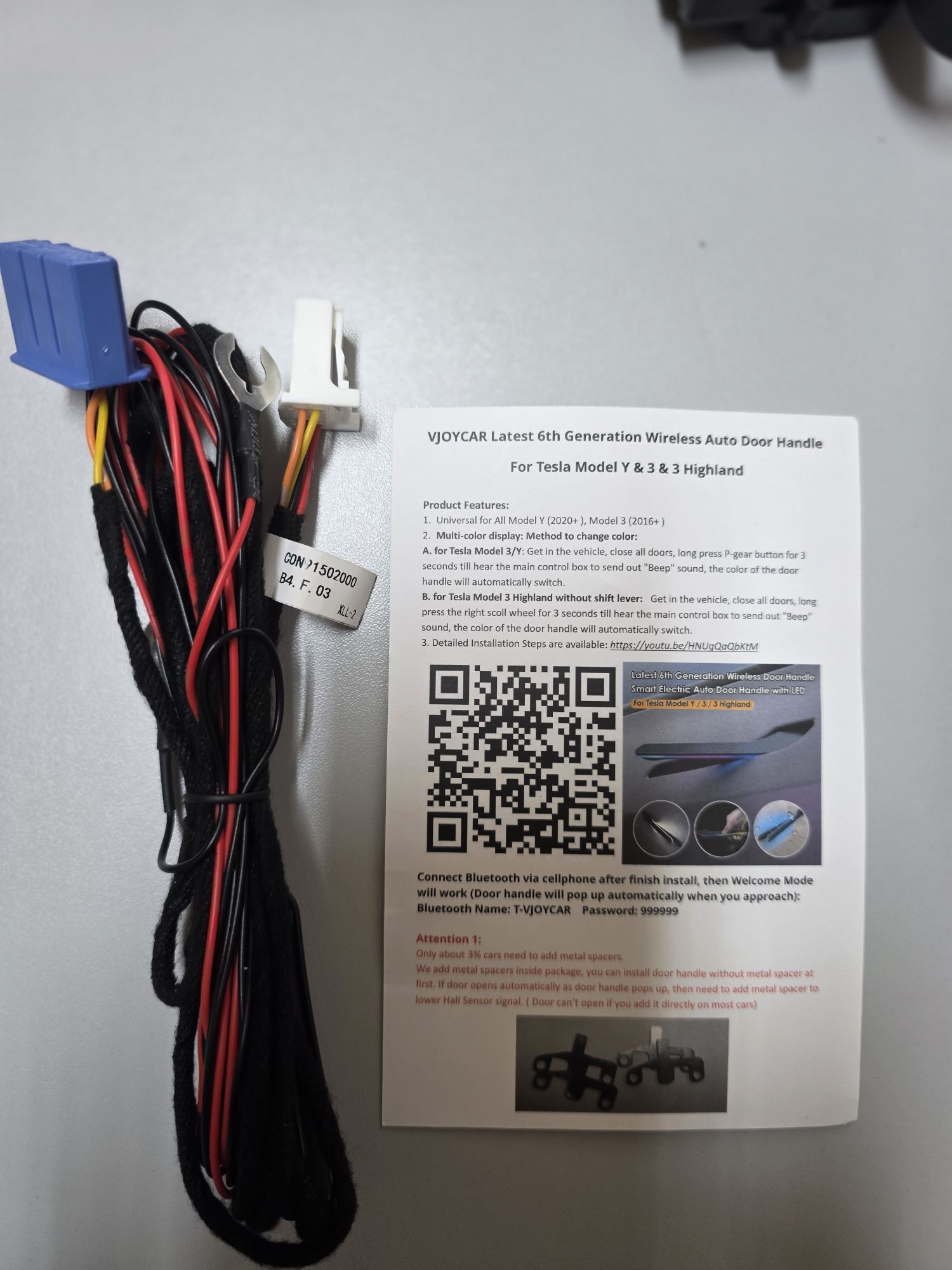 Puxadores Tesla LED RGB Model 3/Y/highland/juniper