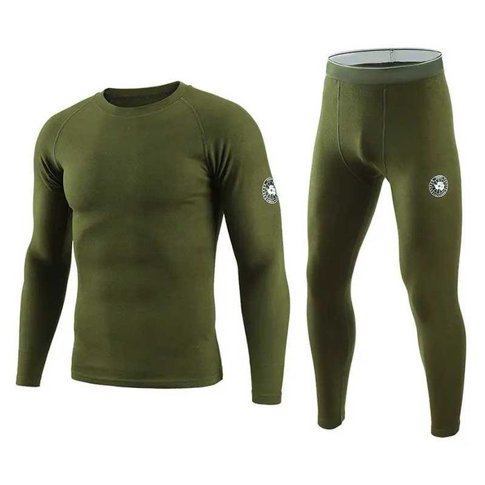 Термобілизна чоловіча Lesko A157 Green Black зимова