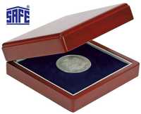 Деревянный футляр для монет SAFE 110Х110 мм - премиум сегмент