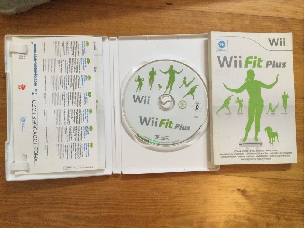 Wii Fit plus Tapete com balança +jogo wii pit plus+ capa silicone