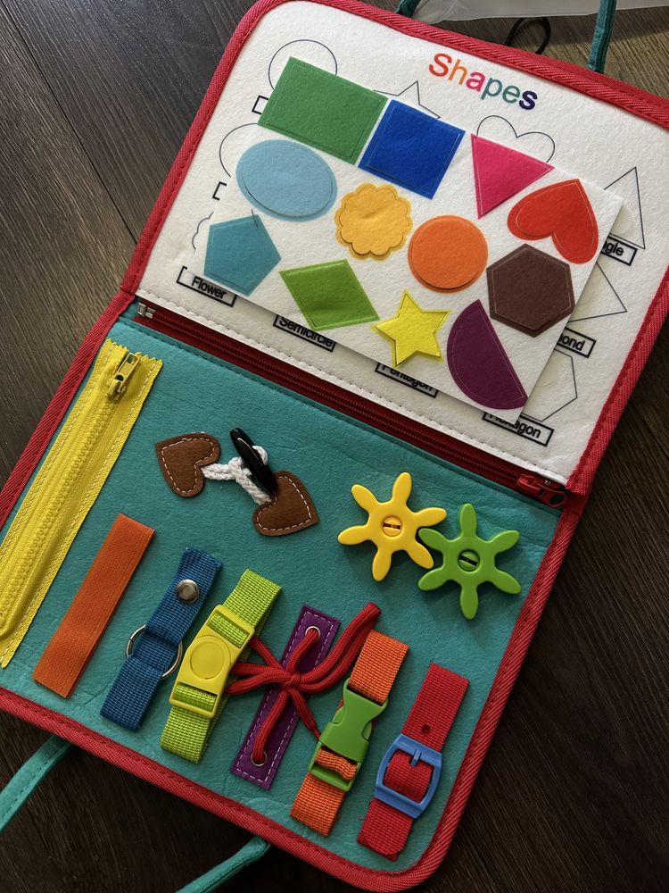 Książka zabawka edukacyjna manipulacyjna montessori prezent święta