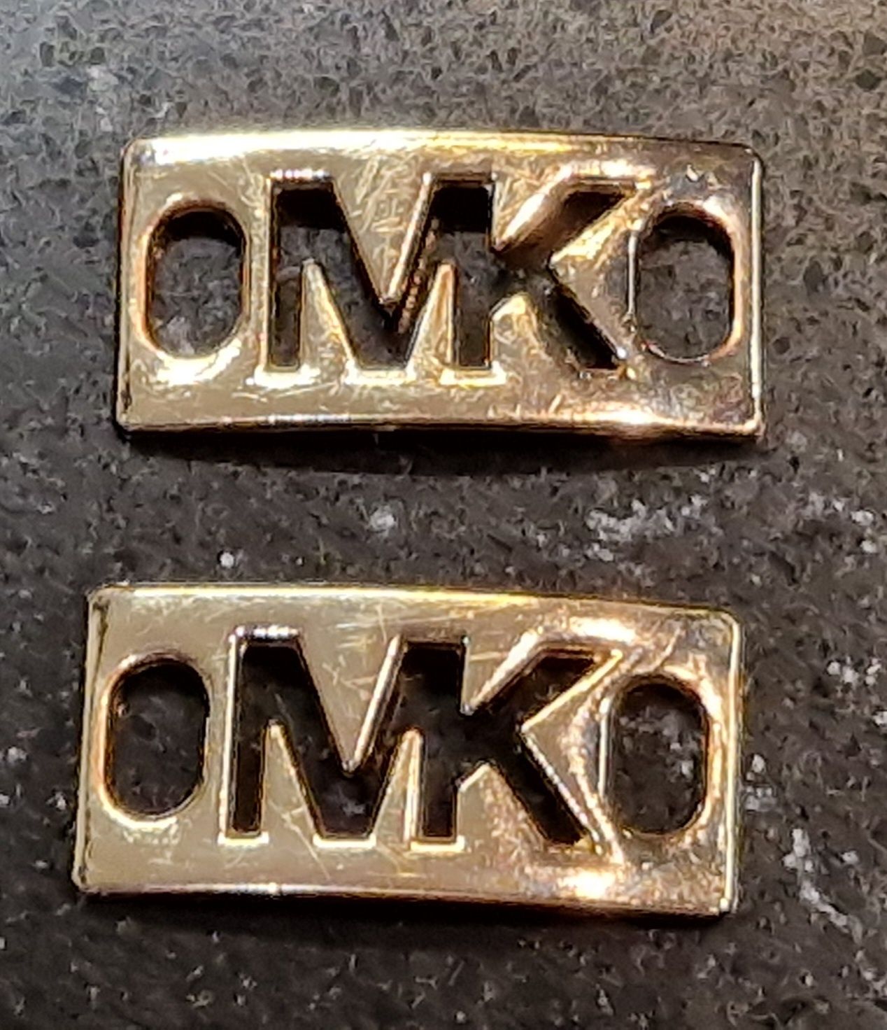 Oryginalne Michael Kors logo metalowe do sznurówek do butów