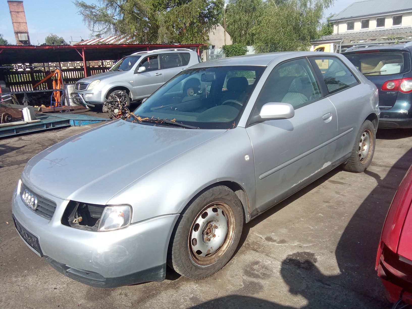 Części Audi S3 8L 1.6B  DUU LY7W Zderzak Błotniki Drzwi szyba Lampa