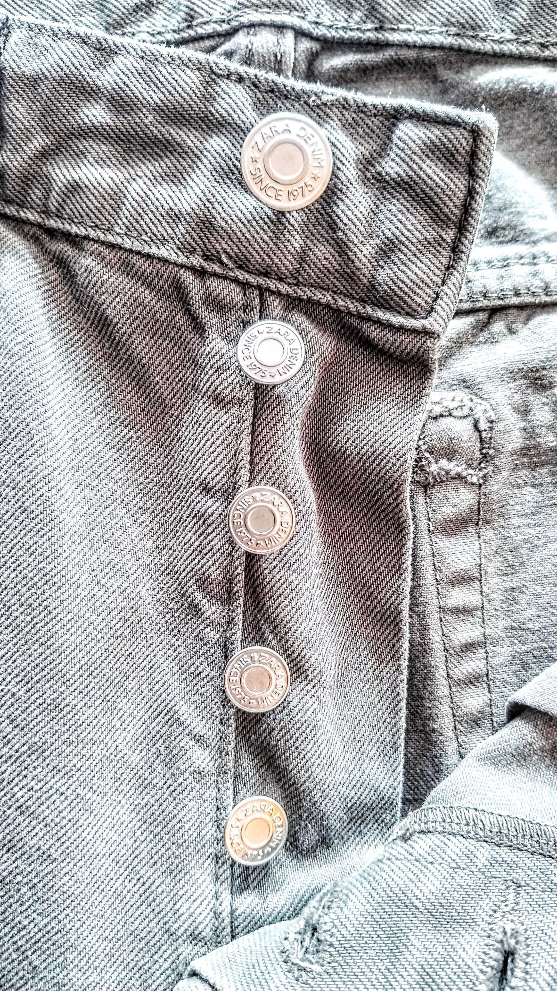Zara spodnie jeansy męskie szare L/XL bawełna 100%