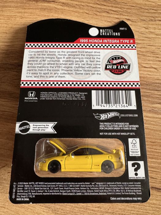 Hot Wheels RLC 1995 Honda Integra Type R