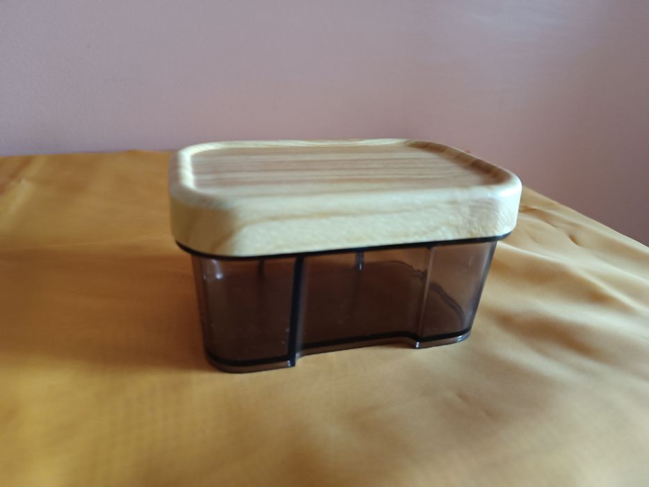 Caixas de arrumação em cristal brinde com tampa de bambu