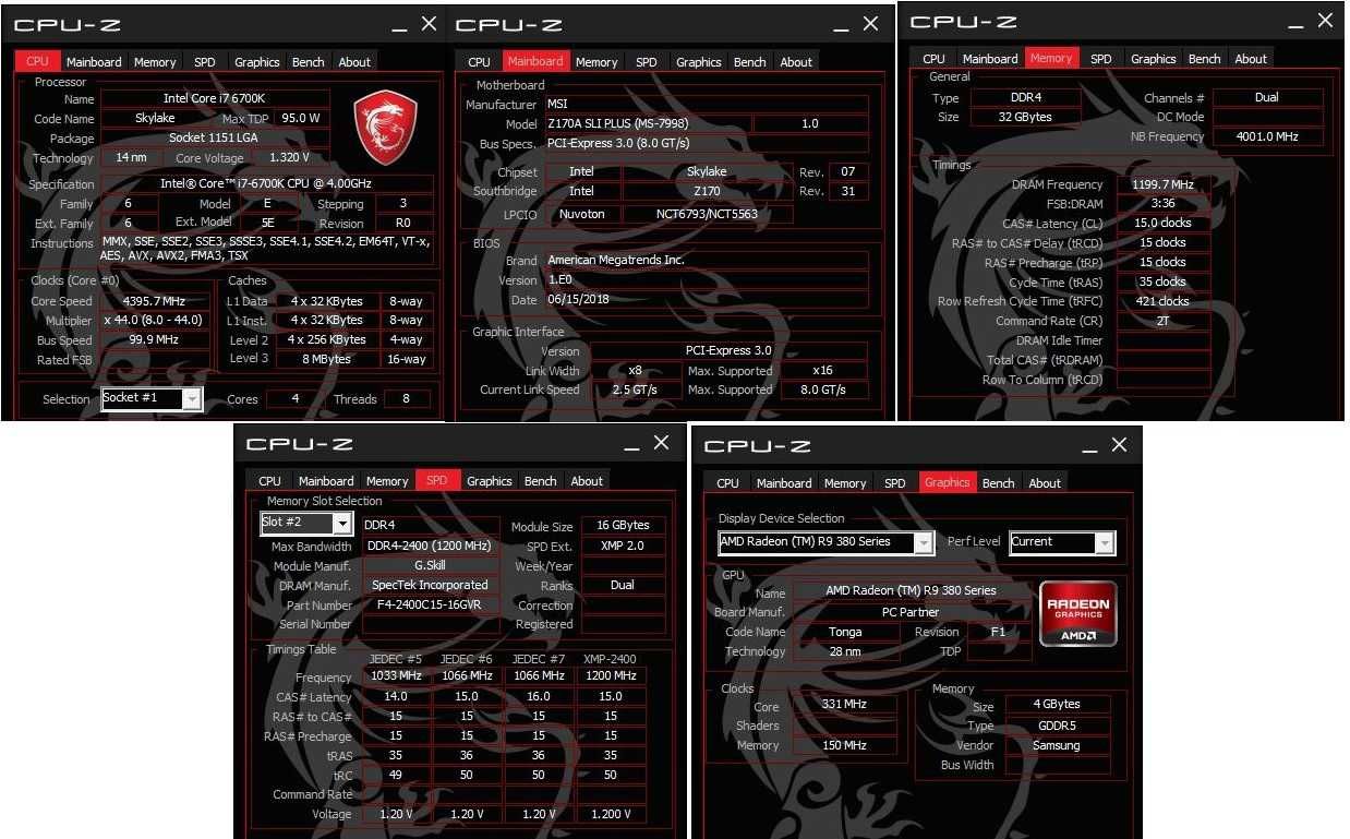 Ігровий ПК CPU i7-6700K 4.00GHz RAM 2x16GB GPU 2xRadeon R9 380 MSI 4GB