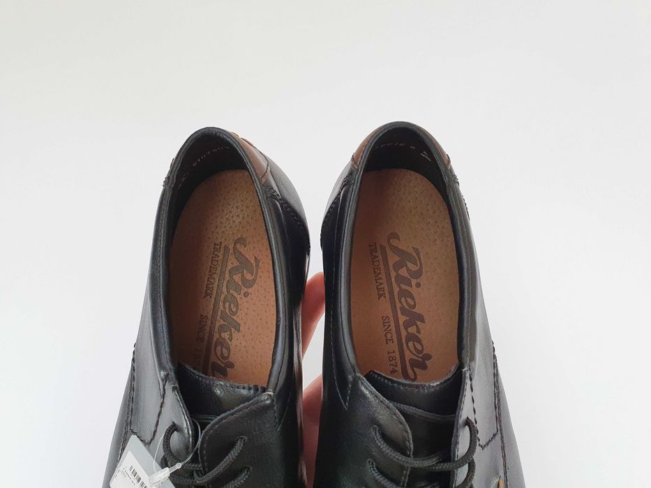 Чорні туфлі Rieker Made in Germany 45 46 29.5 см