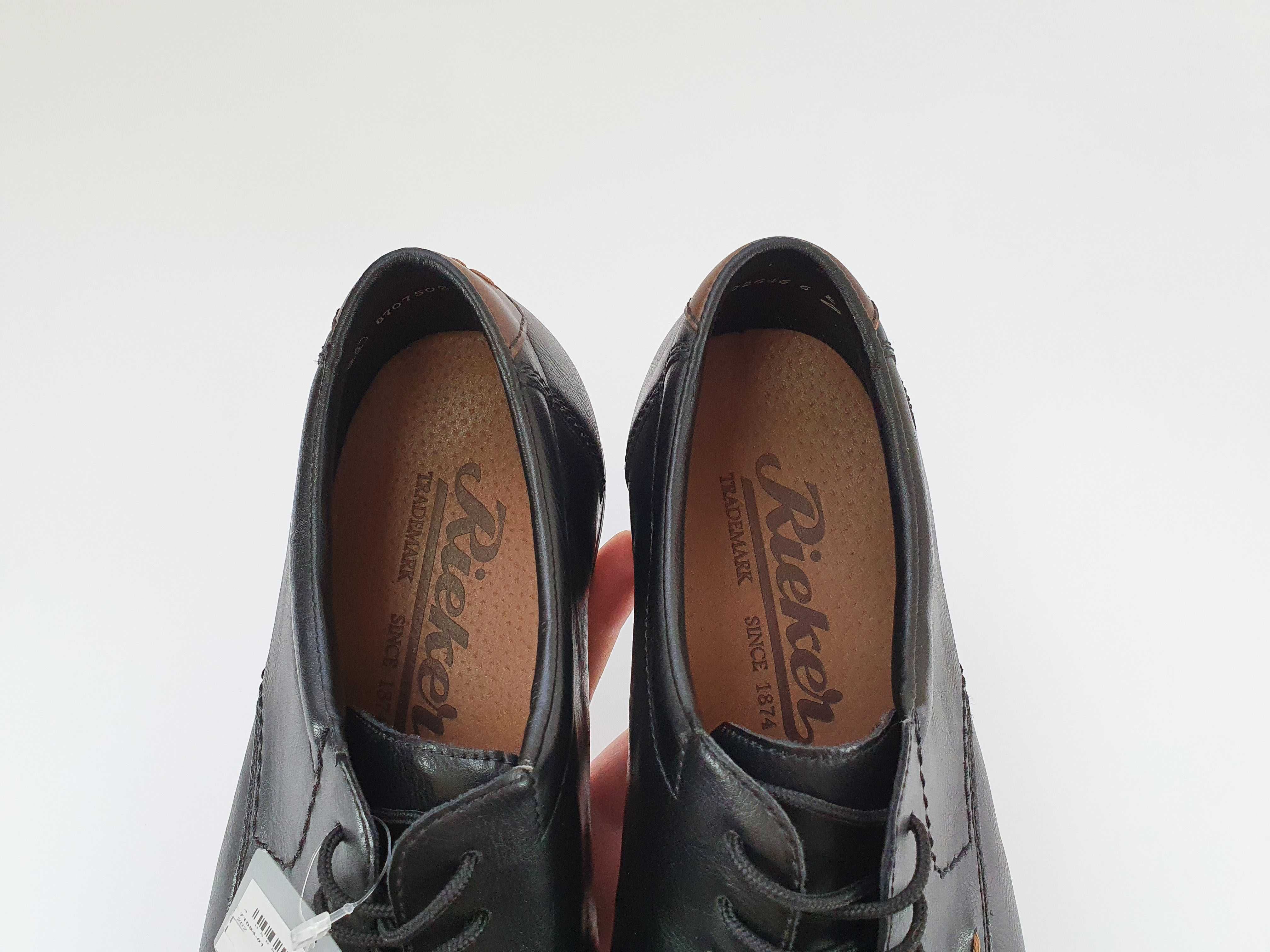 Чорні туфлі Rieker Made in Germany 45 46 29.5 см