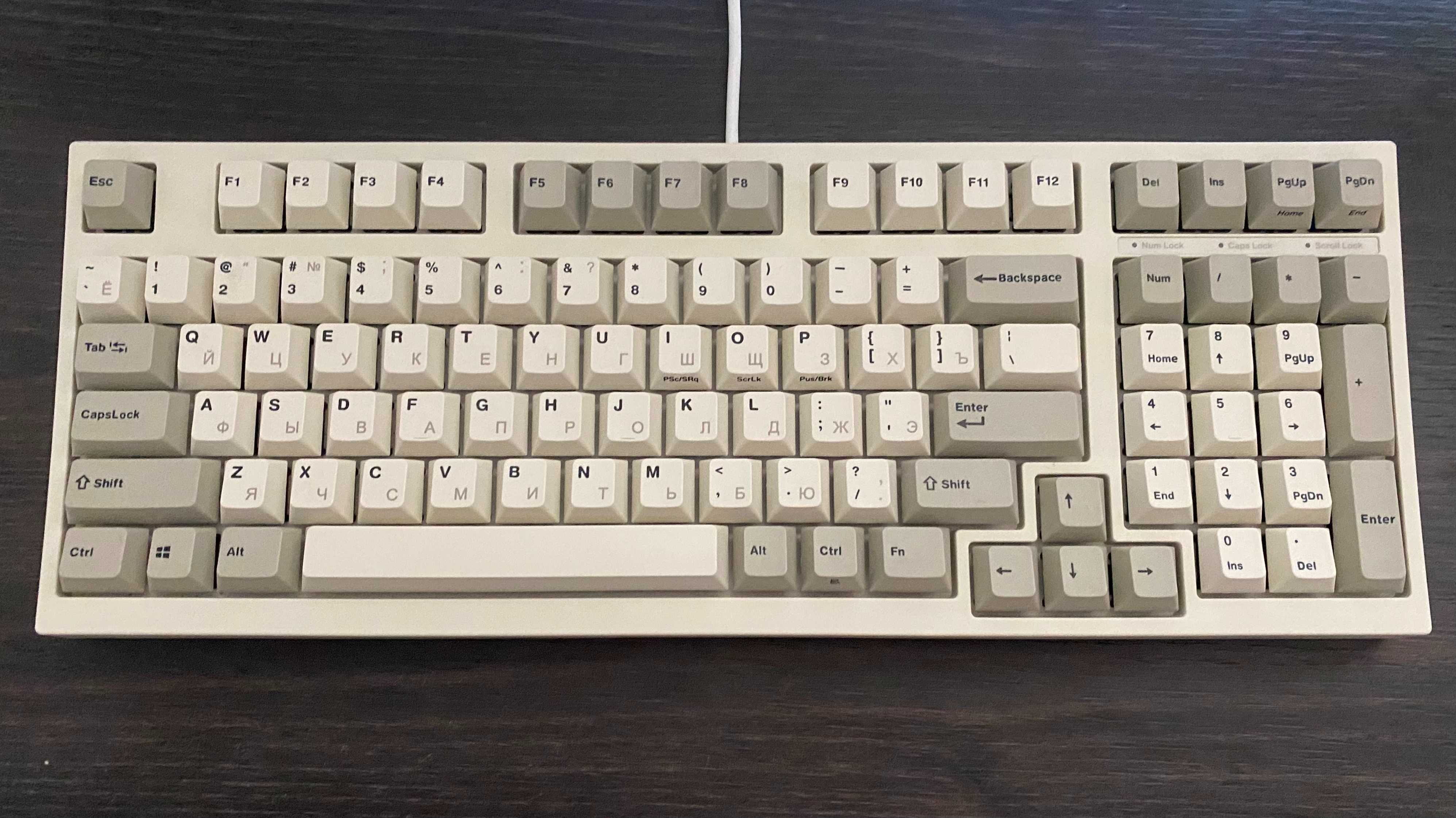 Клавіатура механічна Leopold FC980M Two Tone White PD