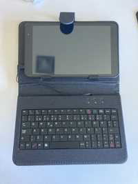 Tablet 8” com capa e teclado