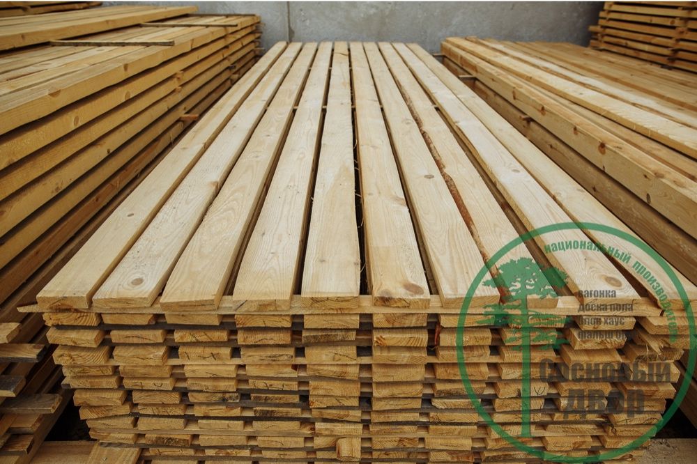 Блок хаус 100*20*3м. (Вагонка,доска пола, Имитация бруса) Производство