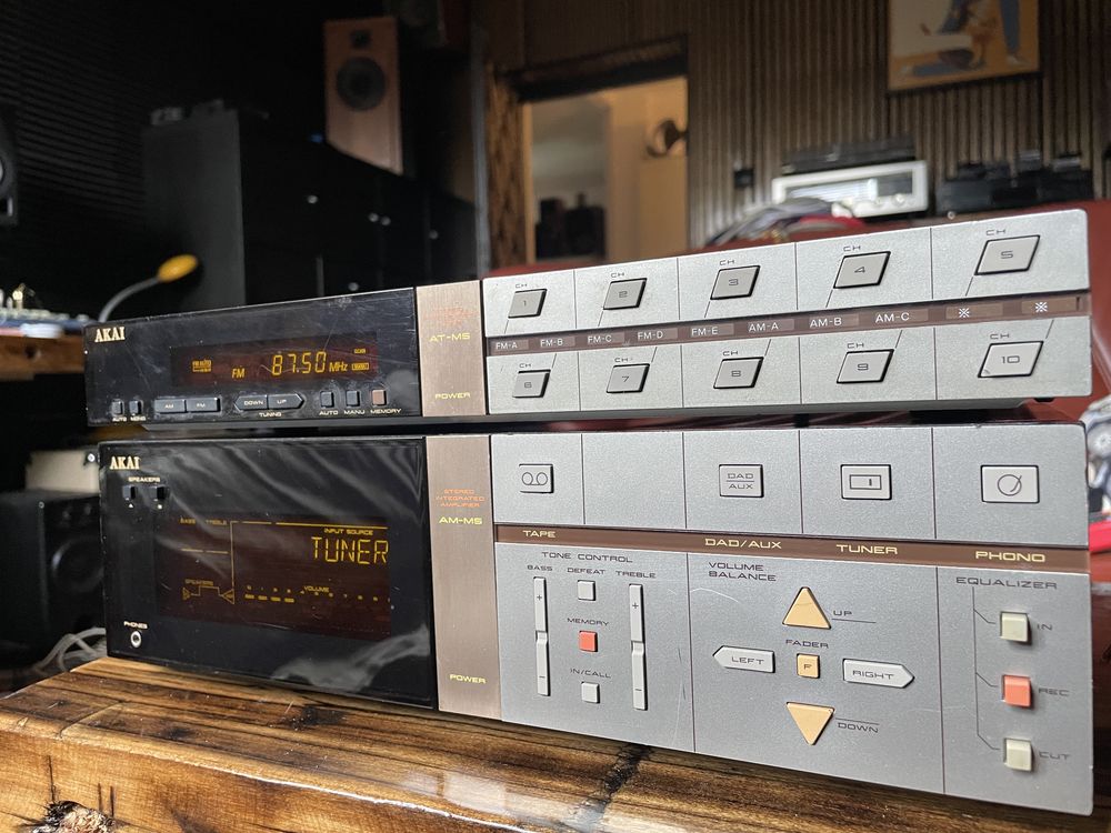 Akai Clarity AM- M5,wzmacnacz, At m5 tuner, Ap m5 gramofon, wieża Akai