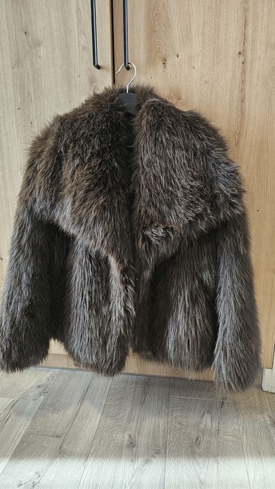 Коротка шубка Zara зі штучного хутра