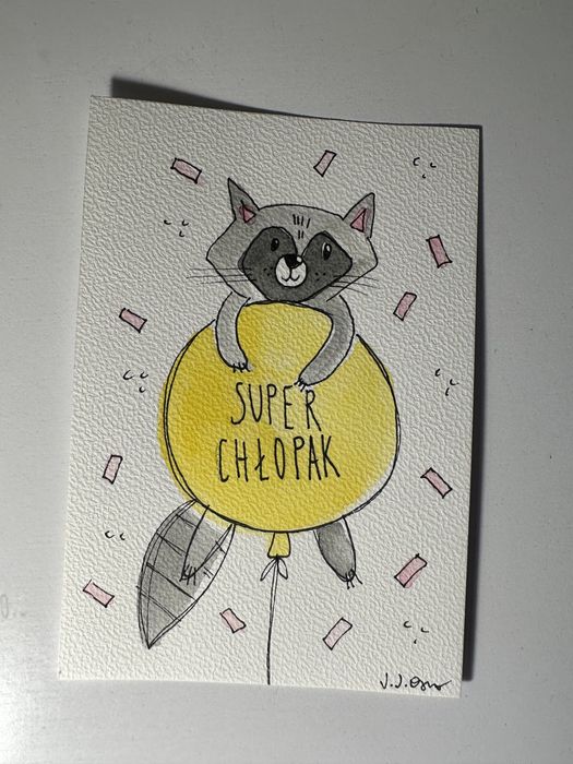 Kartka szop dzień chłopca mężczyzn taty super chłopak balon