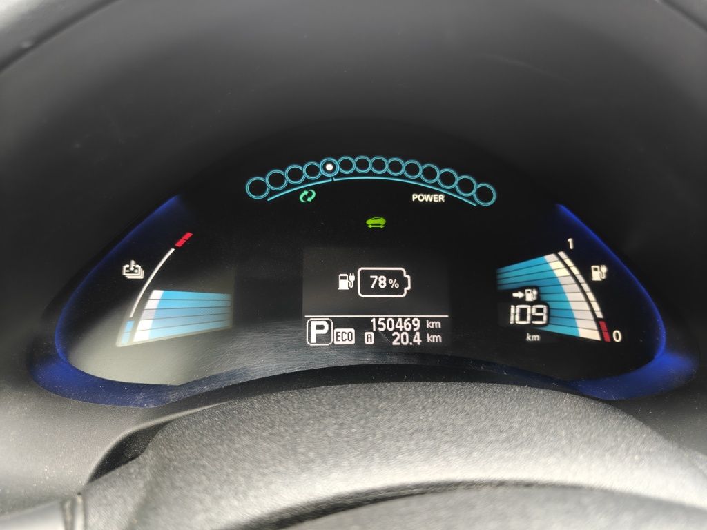Nissan leaf 24kw soh 79%, максимальна