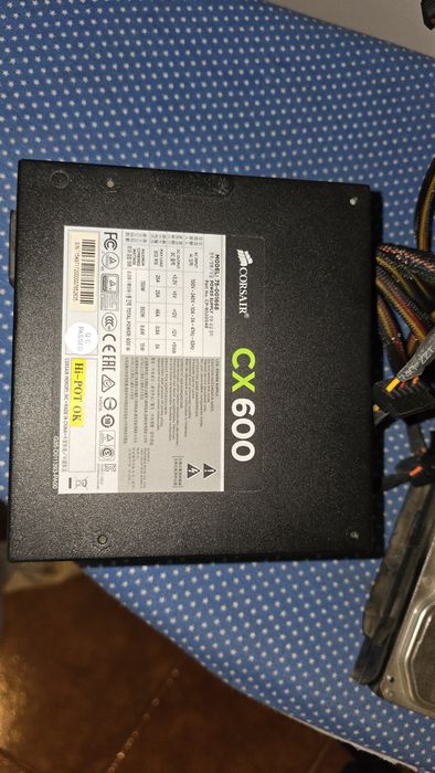 Fonte corsair 600w e disco hdd 1tb