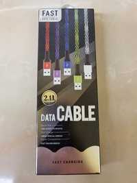 Fast Data Cable USB - USB typ C 2,1A 1m nieplączący