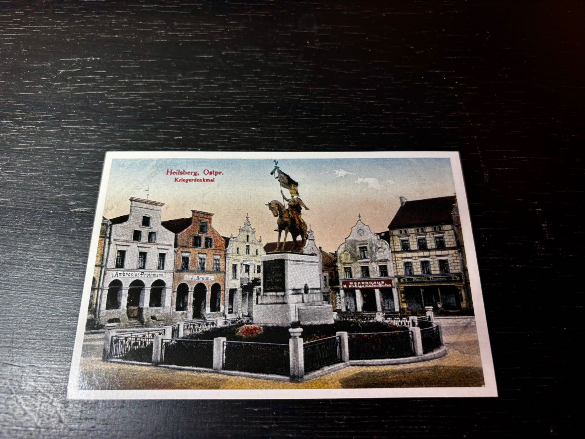 9x Stara WIDOKÓWKA pocztówka Lidzbark Warmiński w ramkach / Heilsberg