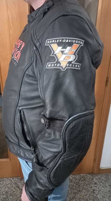 casaco em pele harley davison