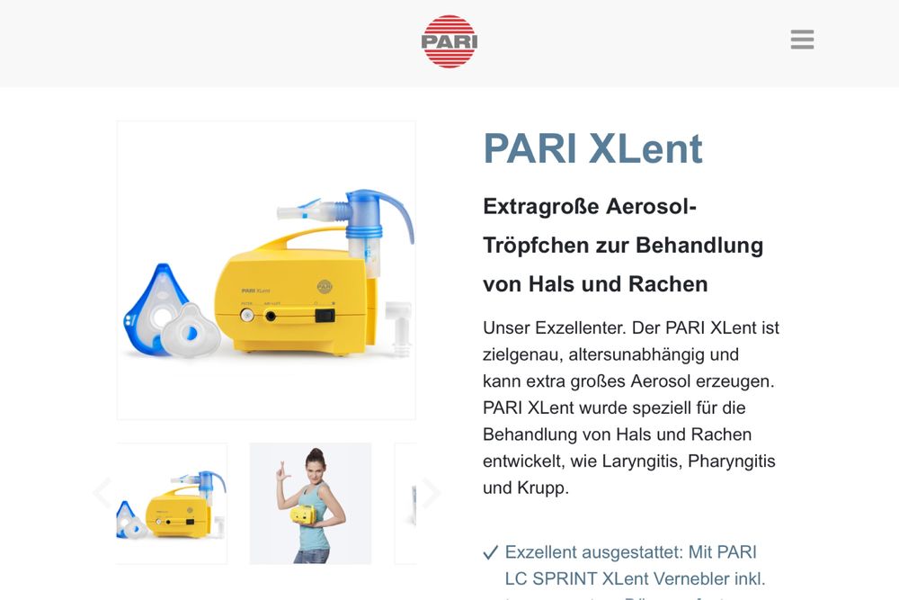 Небулайзер компресорний. Німеччина. Інгалятор