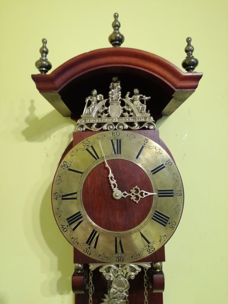 Zegar wiszący holenderski wagowy