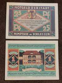 Notgeld- pieniądz zastępczy miejscowość Niemcza banknot