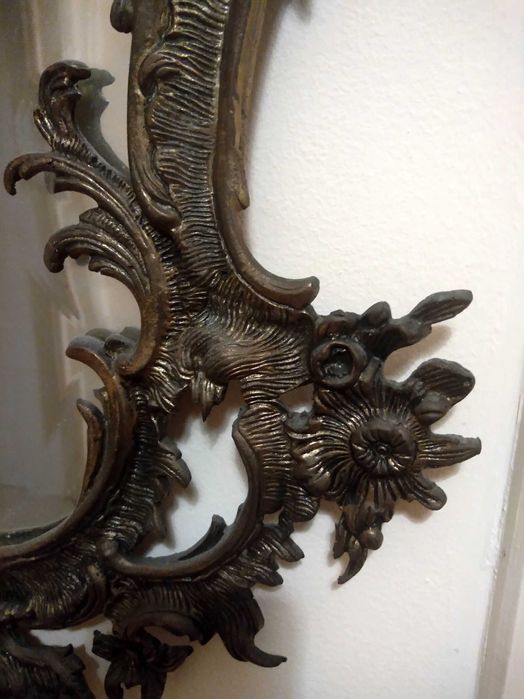 Espelho latão ornamentado